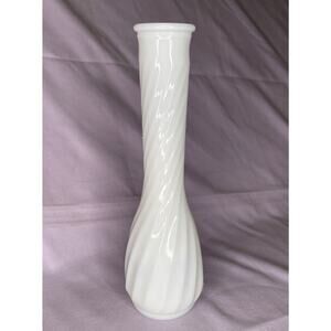 Vintage Hoosier Milk Glass Vase Number 4094 White 9 Inch White